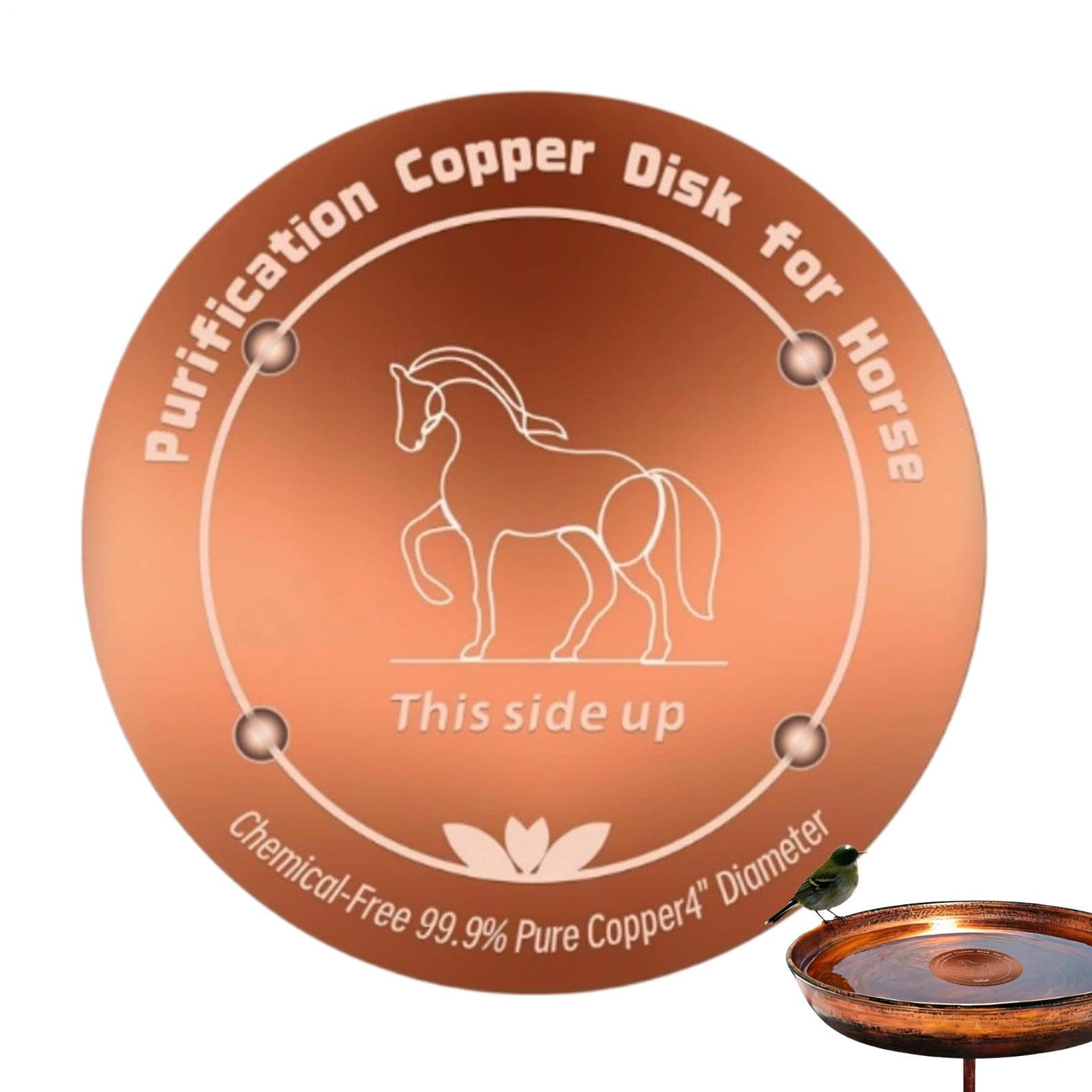 Animal Copper Disc Physical Safe Cleaning Weather Resistant