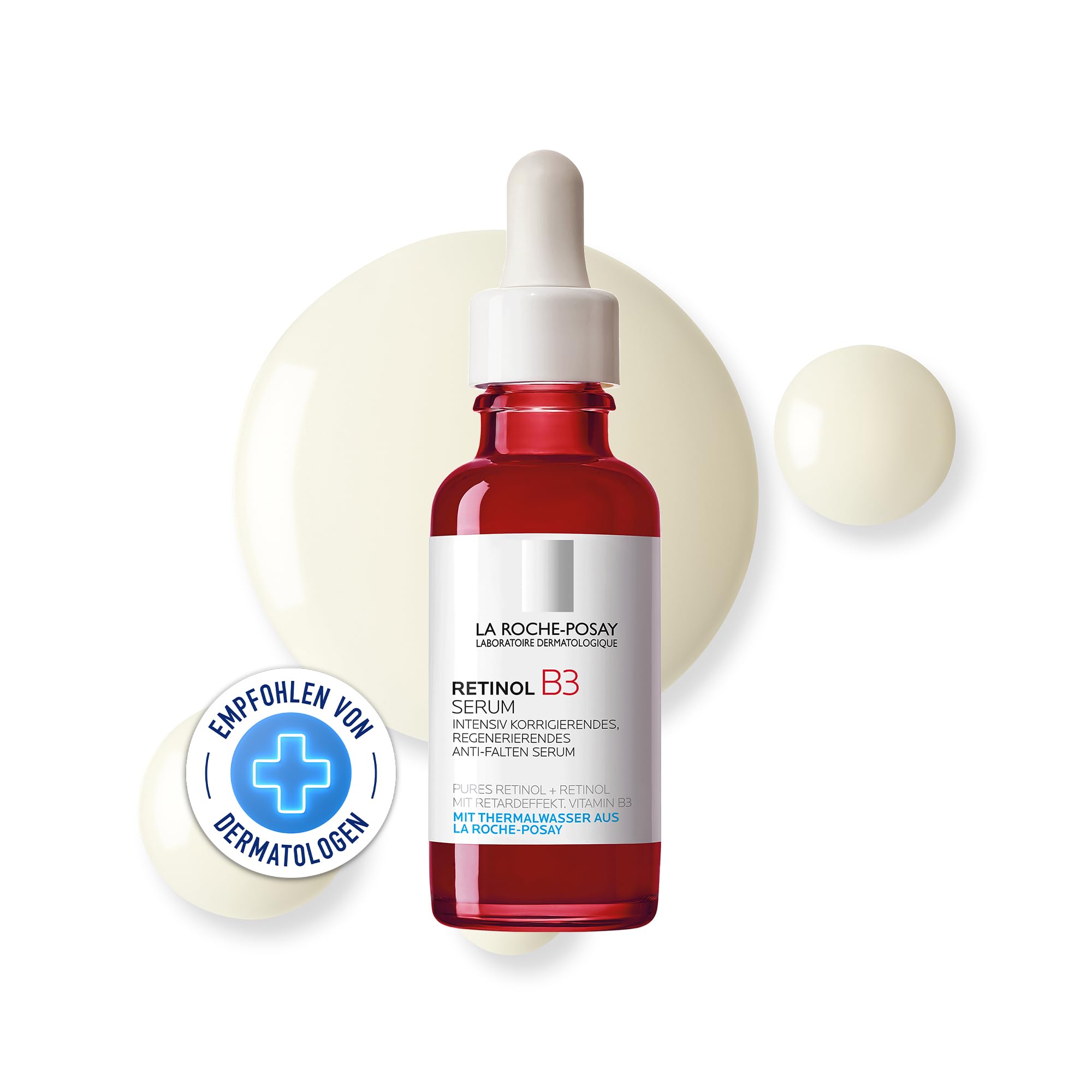 La Roche Posay Anti-Falten Serum-Konzentrat, Für normale bis empfindliche Haut, Intensiv Korrigierend und Regenerierend, Retinol und Vitamin B3, Retinol B3 Serum, 30 ml