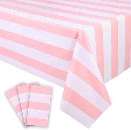 Miniatura 9 de Kesfey - Juego de 3 manteles de mesa de rayas horizontales en blanco y negro de 54 x 108 pulgadas, manteles clásicos de rayas negras, manteles de