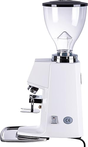 Miniatura 3 de Molinillo de café eléctrico, molinillo de rebabas plano de 2.520in (blanco)