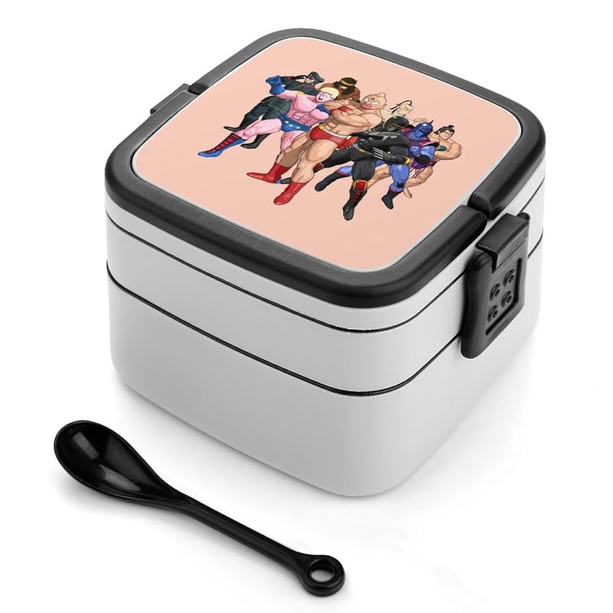 ☆貴重品☆キン肉マン お弁当箱 Amazon | キン肉マン 弁当箱 ランチボックス 二段 抗菌 お弁当箱