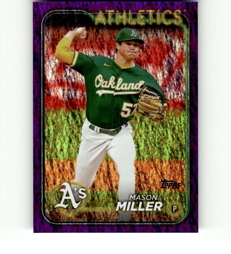 【morobito.kozorite】Mason Millerボブルヘッド Amazon.com: 2024 Topps Purple Foil #427 Mason Miller /799 Oakland