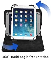 Vista 4 de Navitech Funda giratoria con teclado Bluetooth compatible con CHUWI HiPad Max Touch Tablet, tablet de 10.3 pulgadas