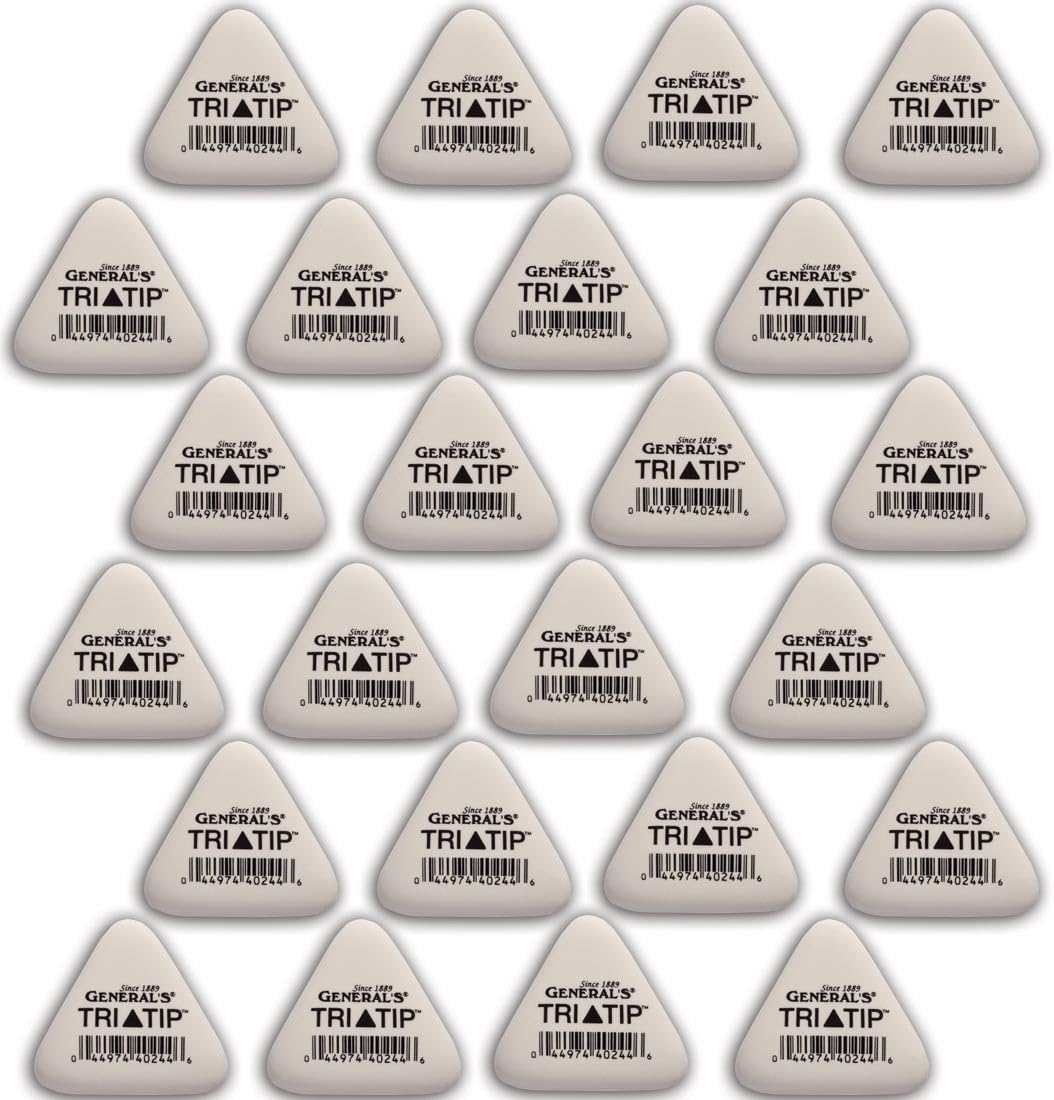 General's Tri-Tip Eraser [Pack of 24 ]