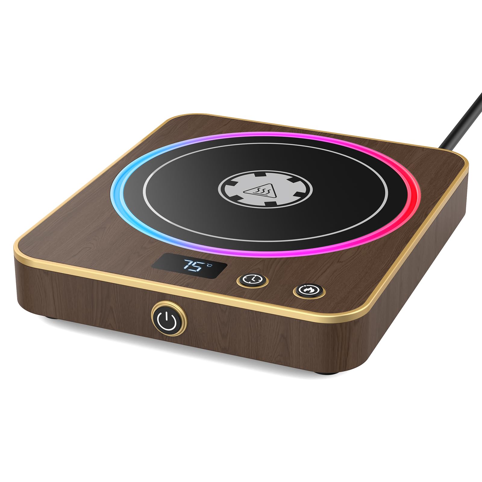 Coffee Mug Warmer for Desk with Temperature Display, 1-12Hrs Auto Shut Off, Smart Mug Warmer - Ideal Coffee Gifts Accessories Keep Beverages Coffee Warmer