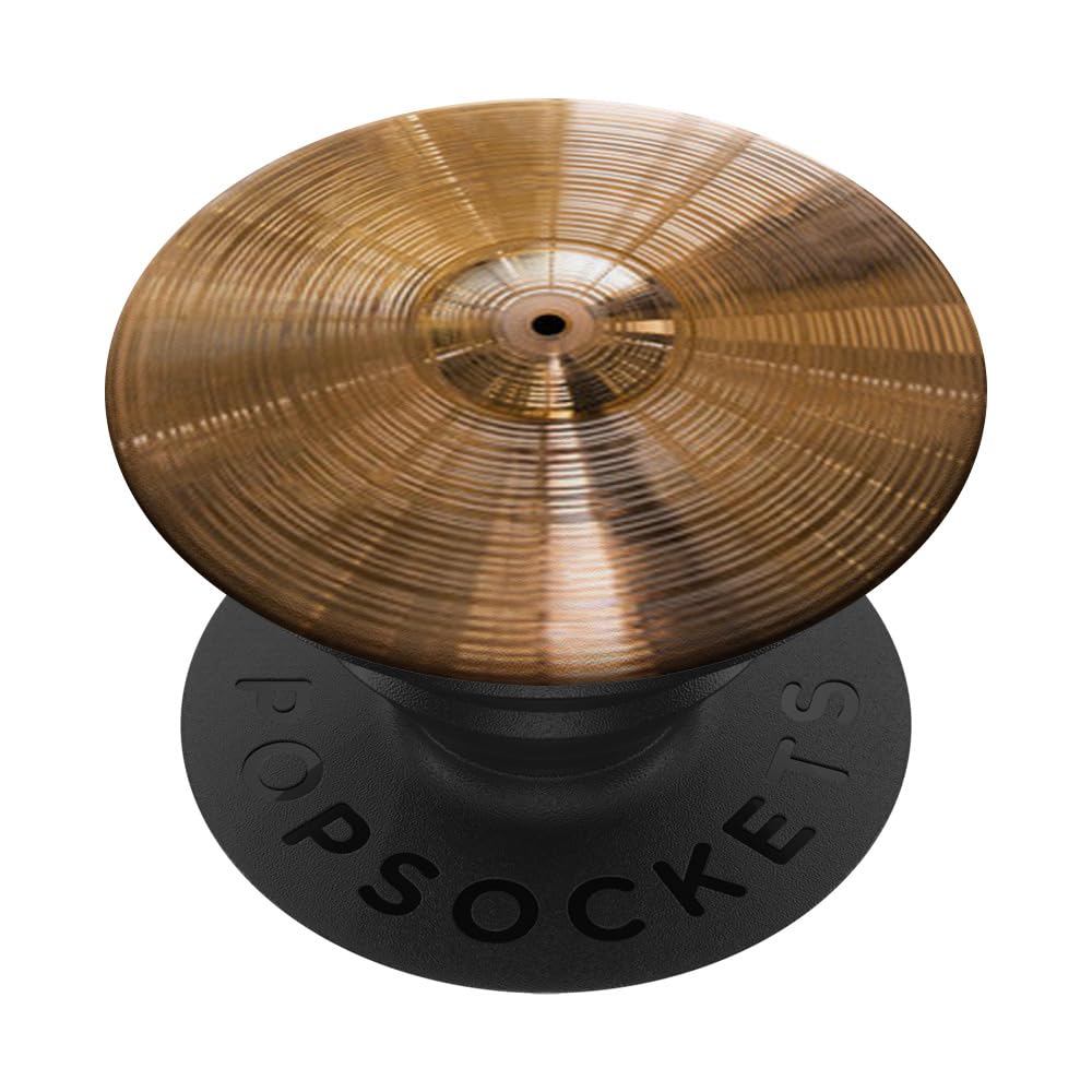 Drummer Drums Drumming Drum Set Music Lover Drum Cymbal PopSockets Adhesive PopGrip