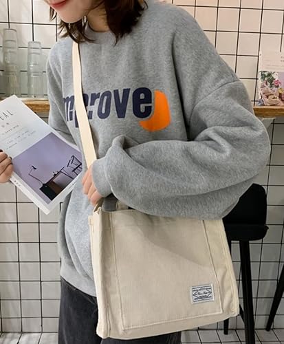 Miniatura 5 de Bolso de mano para mujer, bolso pequeño con estilo para mujer, bolso de mano de pana para mujer, bolso cruzado de moda, bolsa universitaria 2023