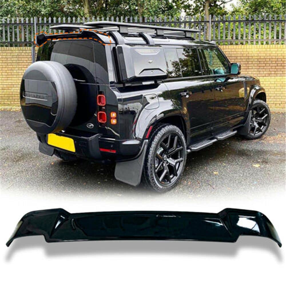 ABS Glossy Black Rear Tail Wing Trunk Lip Spoiler Fits for LR Defender 110 4Door 2020 2021 2022