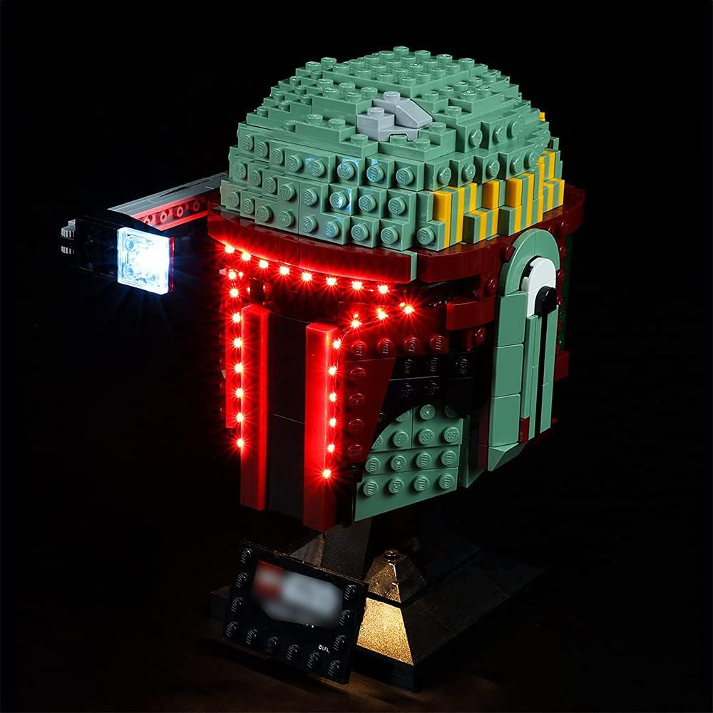 Kyglaring Led Light Kit for Lego 75277 Star Wars Boba Fett Helmet Display Building Set(The Model not Included) (Standard Version) - Image 8
