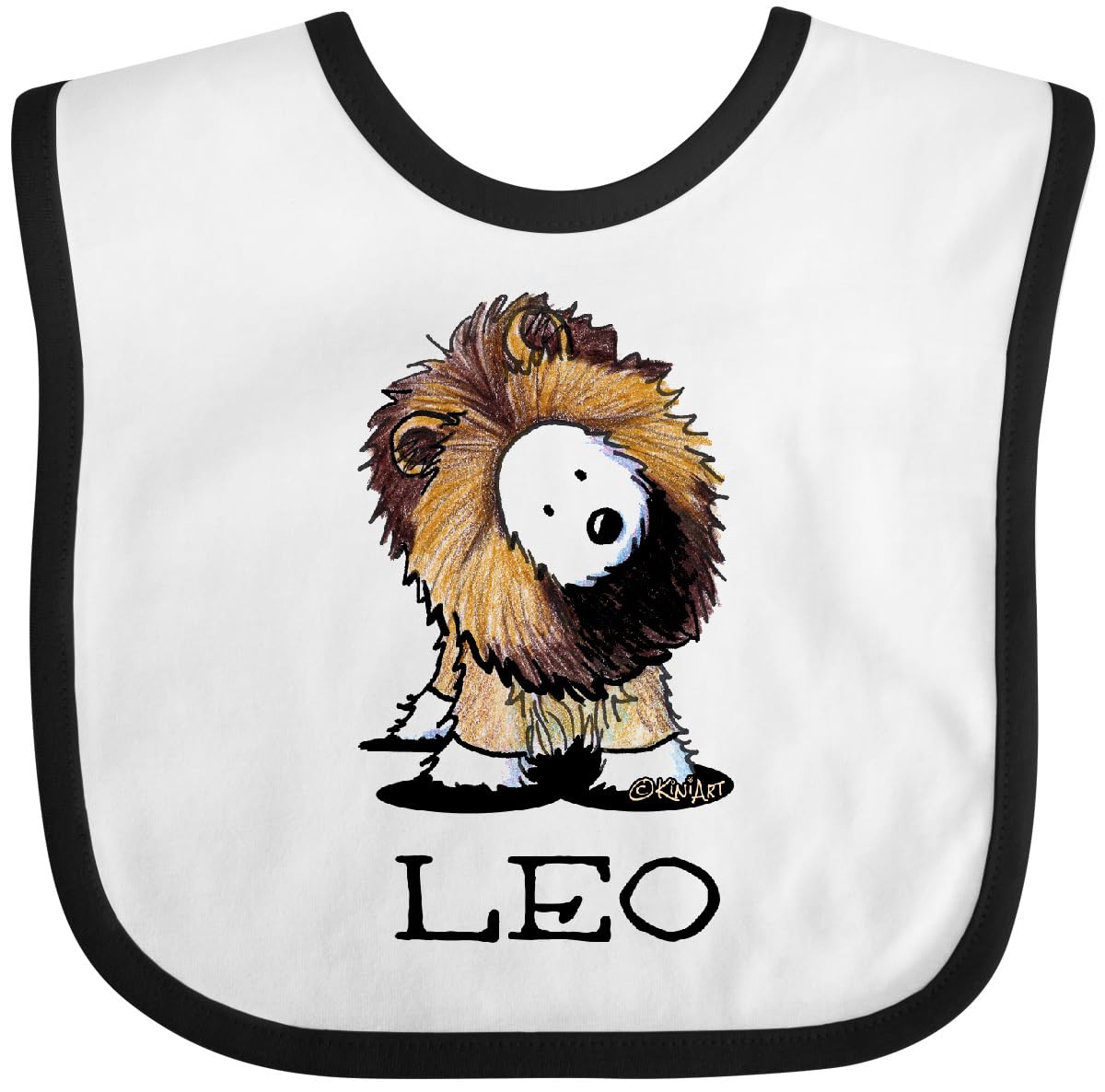 inktastic LEO Lion Westie Baby Bib - KiniArt