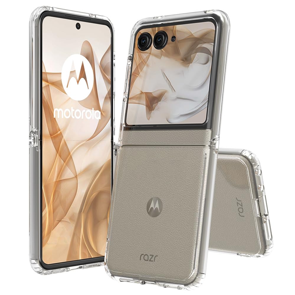 Newlike Back Case Anti Fall Shock Absorbing Anti Scratch Slim Hard PC Protective Cover for Motorola Razr 50 -Transparent (B0D9KG4YZD) Amazon Price History, Amazon Price Tracker