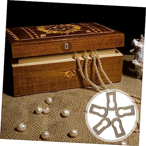 10st Schlüsselloch-rosettenschild Kommodendekor Schlüssellochabdeckungen Für Kommoden Schlüsselloch-rahmenabdeckung Dekorative Schlüssellochabdeckung Metall Möbel Zinklegierung