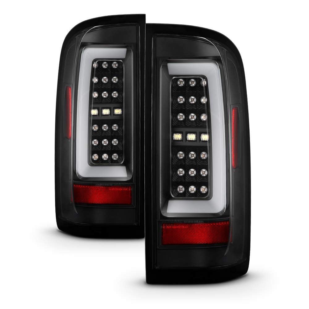 AKKON - For 2015-2022 Chevy Colorado/GMC Canyon Full LED Daytime Running Lamp Bar Tail Lights Black Housing Clear Lens Full Set