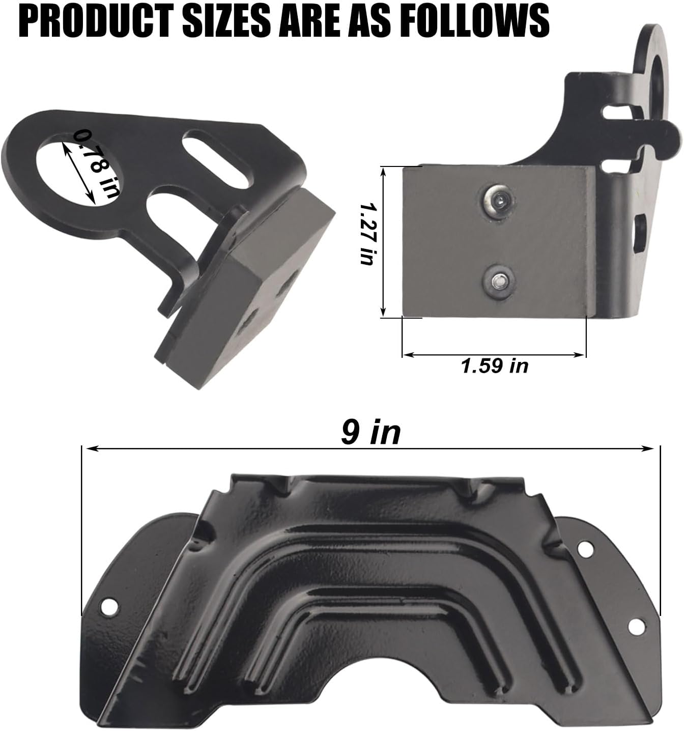 753-09904A 983-05182A Deck Brake Assembly Kit & 783-06424A-0637 Black Deck Belt Cover Compatible with MTD, Troy-Bilt, Craftsman Lawn Mower for 42" Deck 42 Stamped Deck