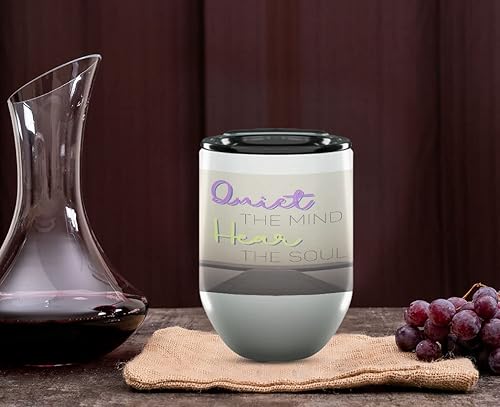 Vista 26 de TJ Originals Buddha Quotes Quiet the Mind and the Soul Shall Speak Regalos para ella – Taza de cerámica de 11 oz – Regalos de paz
