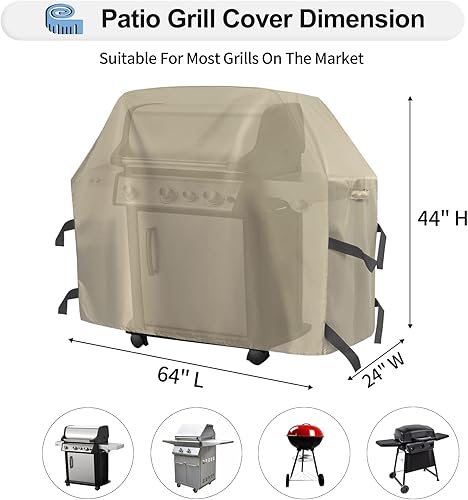 Miniatura 69 de OutdoorLines Cubierta impermeable para parrilla de barbacoa resistente – Cubiertas universales para parrilla de barbacoa resistentes a los rayos UV