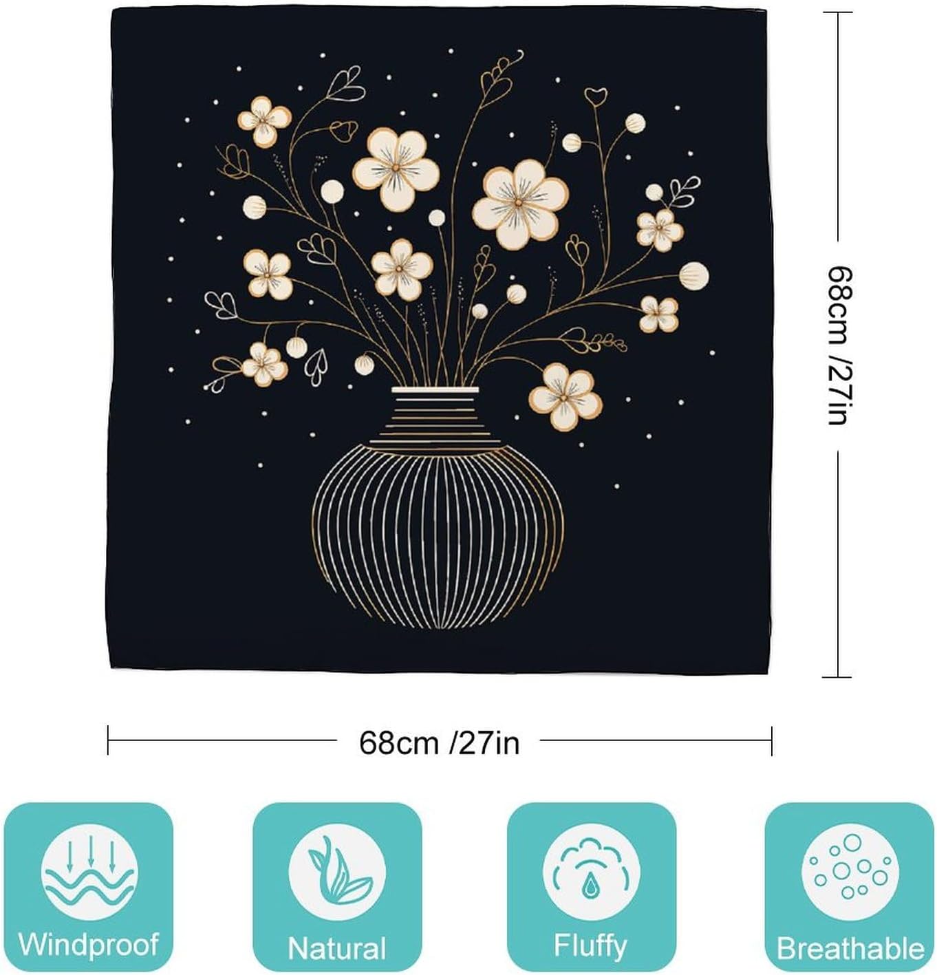 Silk Like Head Scarf 27 Inches Square Satin Neck Scarf Lightweight Fashion Decorative Container Hair Bandana Headscarf for Women Ladies image 2