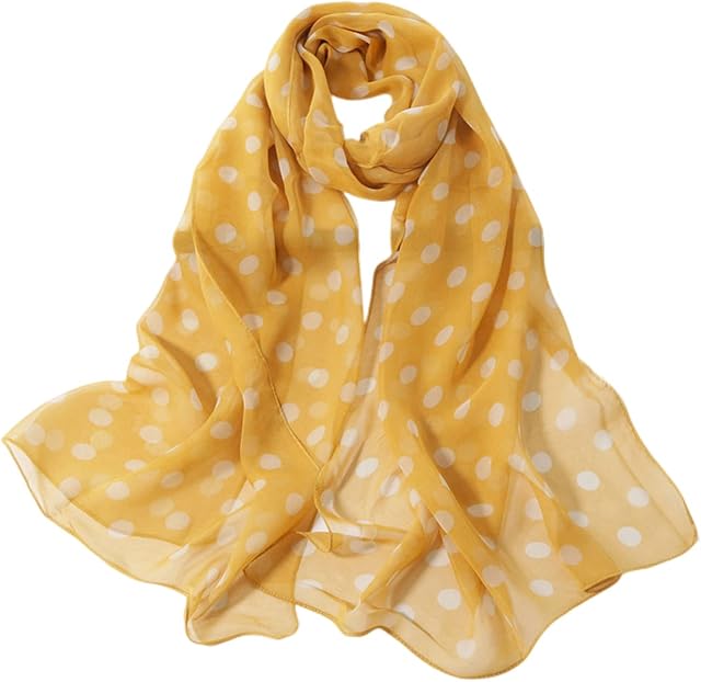 FAIRYGATE Chiffon Scarf Fashion Sheer Scarfs Lightweight Neck Shawl Wrap Ladies Scarves for Women UK Girls 20A54