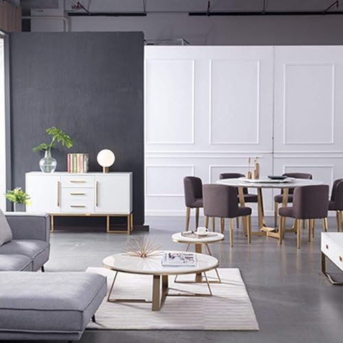 Miniatura 4 de Escritorios WFF - Mesa auxiliar para sofá, mesa de café, mesita de noche, cocina, dormitorio, oficina, color blanco