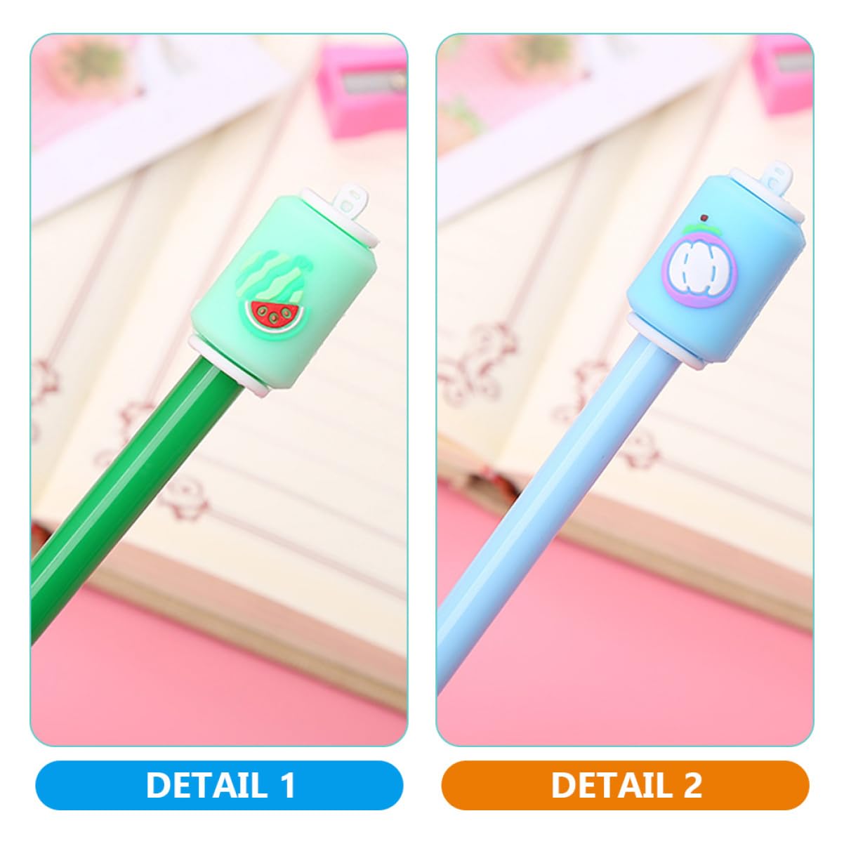 Tofficu 5 Juegos Pluma De Gel Bolígrafos De Dibujo Material De Oficina Boligrafos Gel Boligrafo Papelería De Dibujos Animados Bolígrafos De Escritura 12 Uds * 5