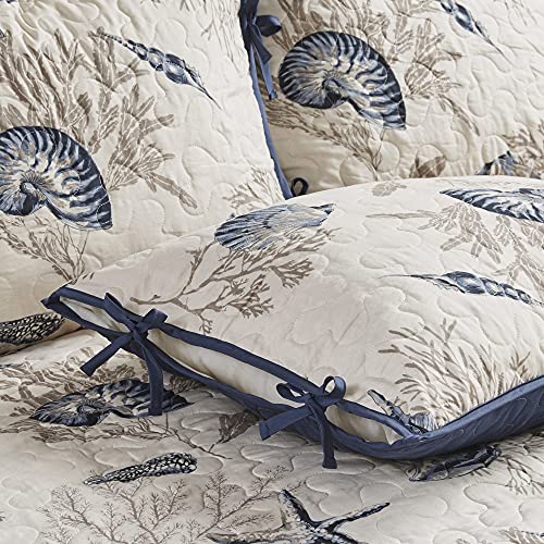 Madison Park Daybed Cover Double Sided Quilting Casual Design All Season Bedding Set with Bedskirt, Matching Shams, Decorative Pillow, 75 in x 39 in, Seashell Blue by Madison Park - Image 3