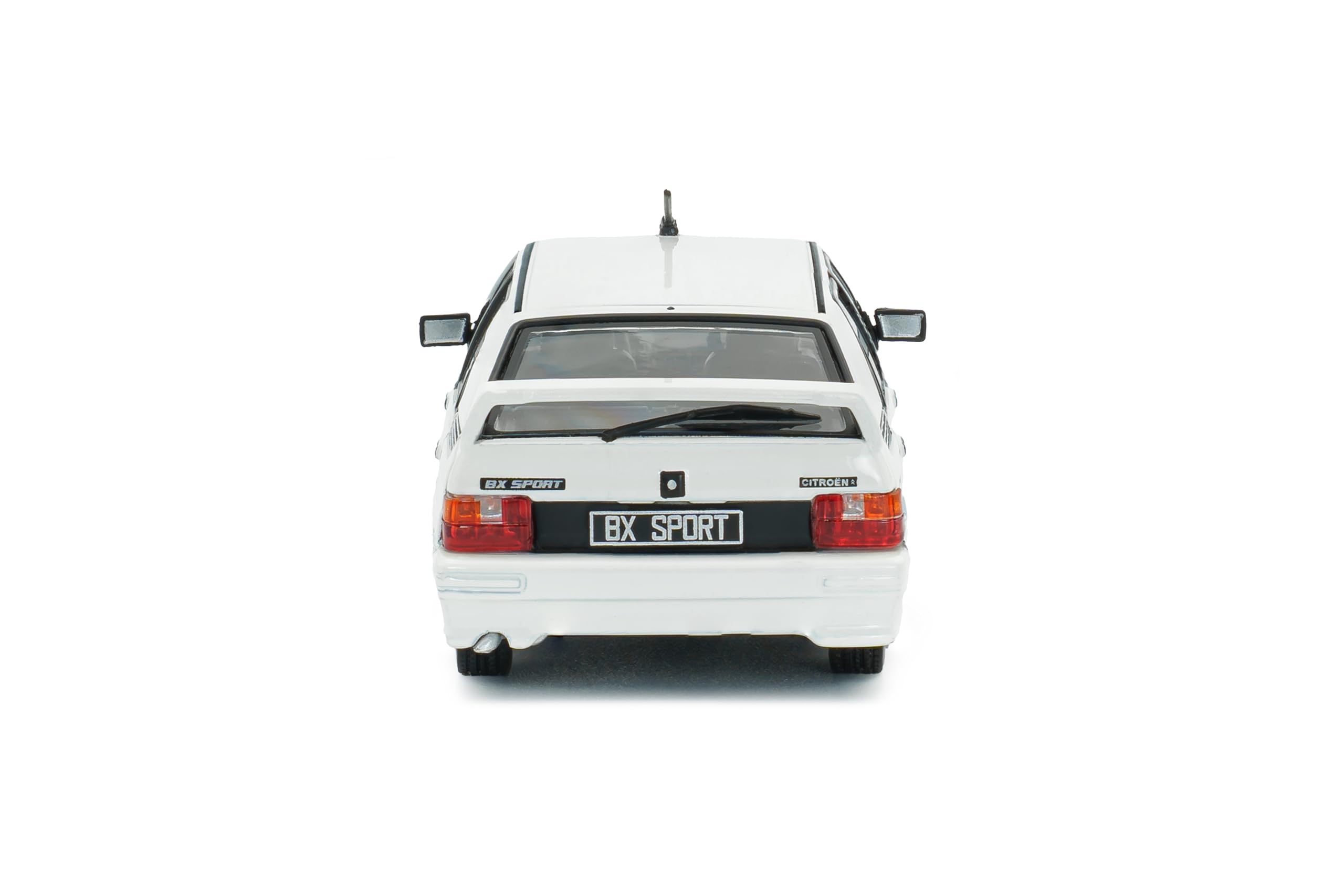 Solido Citroën BX Sport (1985) - Punta compatta 80 Pezzi, Frontale Sportivo, Spoiler Integrato, Diecast modellino Auto, Blanc Meije Bianco, 1:43