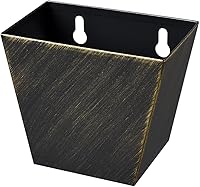 Vista 9 de Colector de tapa de botella de cerveza de cobre antiguo montado en la pared, cubo de acero inoxidable (paquete de 2)