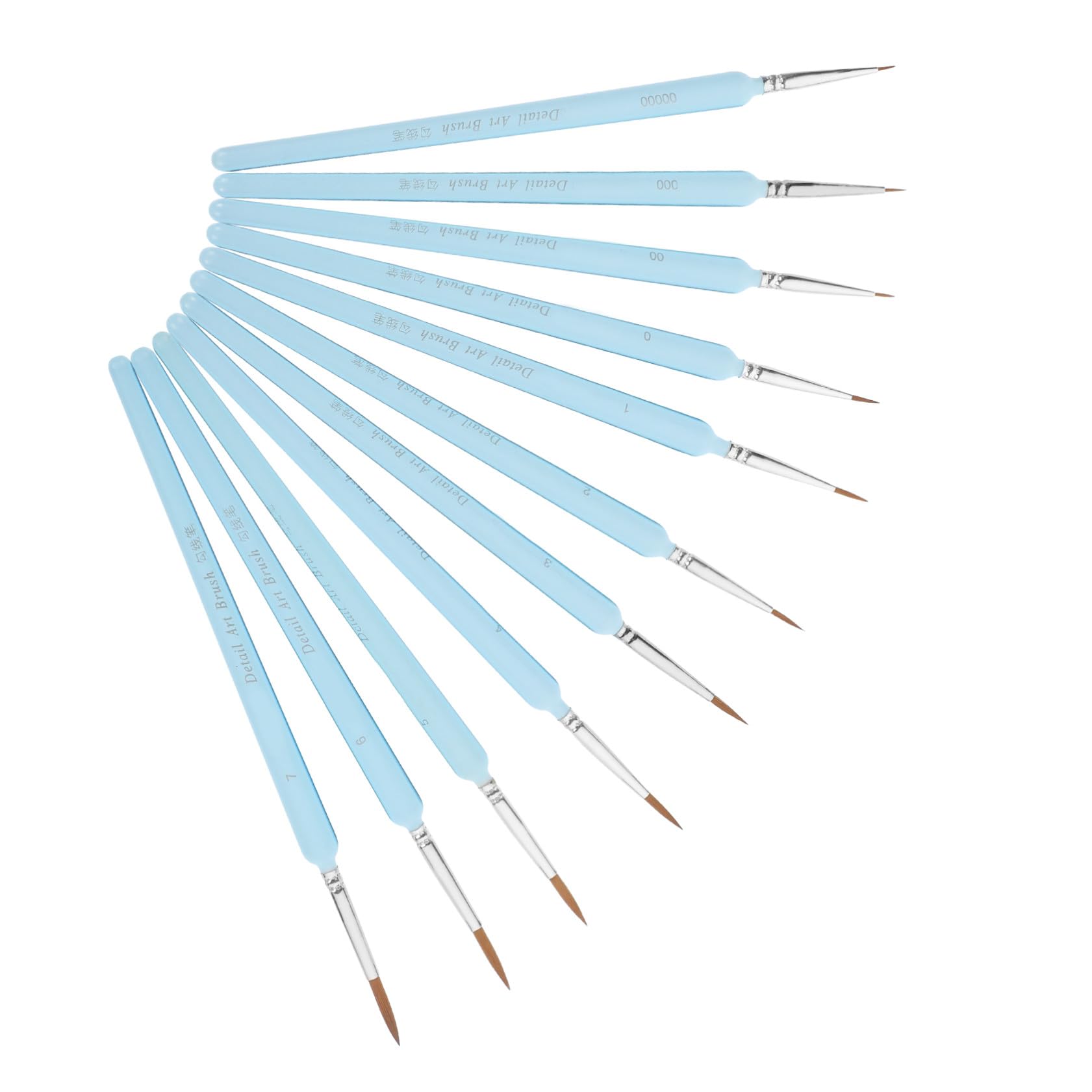 SEWACC 55pièces Set De Pinceaux Fins pour Peinture Pinceaux De Détail Professionnels pour Miniatures Et Dessin pour Art Modélisme