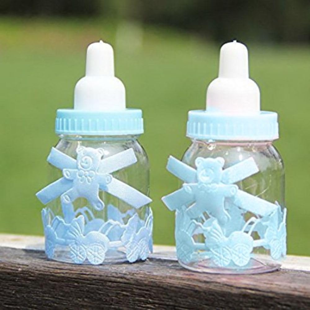 Babies Bloom Baby Shower Favor Candy Bottles, Fillable Bottles Sweet Candy Box, Baby Shower Favors,Baby Shower Party Decorations,Baby Shower Favors (Set of 12) (Blue Bottles) (B0CL9C839K) Amazon Price History, Amazon Price Tracker