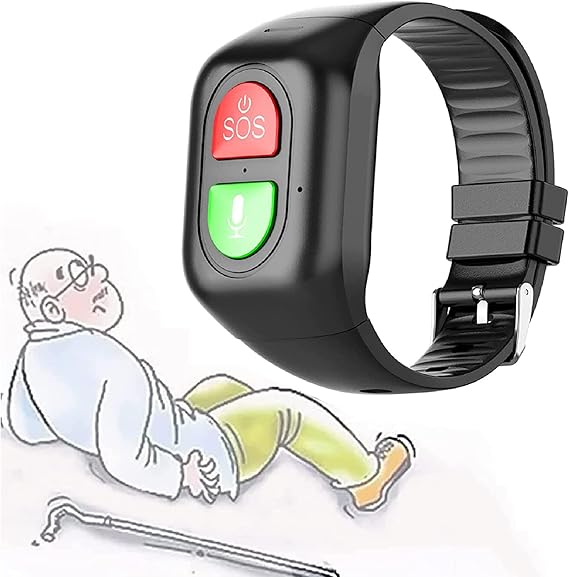 GKPLY Elderly Alarm Smart Watch, 4G Fall Detection Smart Watch Life