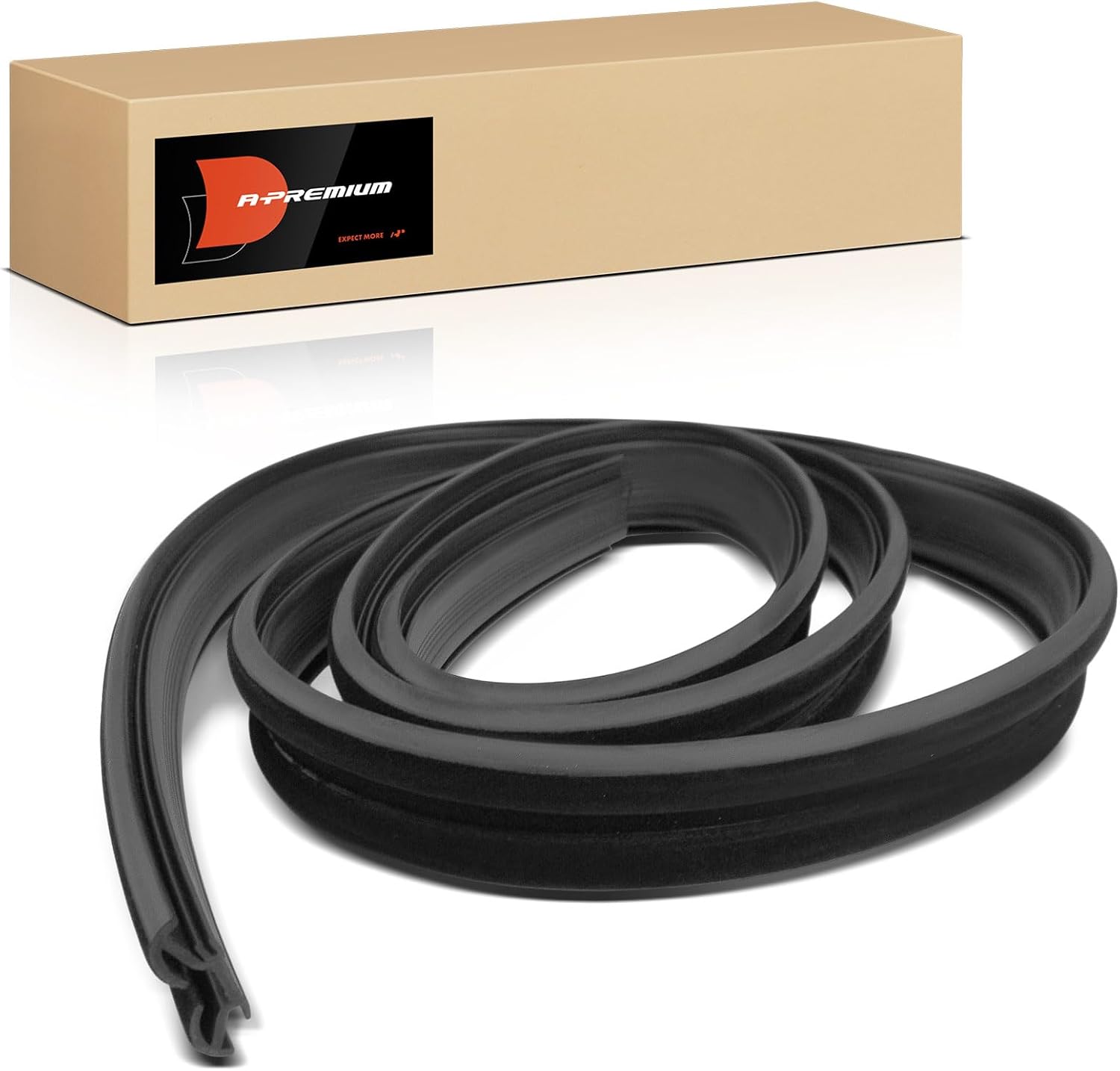 A-Premium Left or Right Car Door Weather Stripping Seal Strip Compatible with Ford Ranger 1983-1992, Bronco II 1984-1990