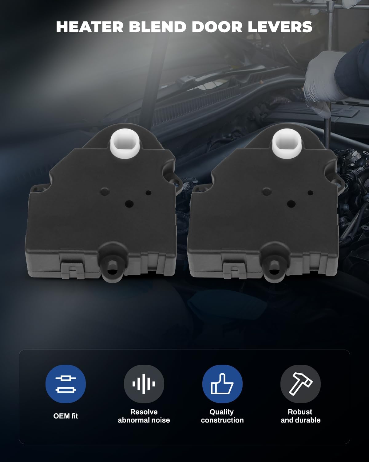 LUJUNTEC 604-102 HAVC Heater Blend Door Actuator 1992-1994 for Chevrolet for Blazer,1988-1994 for Chevrolet for C1500/C2500/C3500/K1500/K2500,1988-1994 for GMC for C1500/C2500/C3500/K1500/K2500