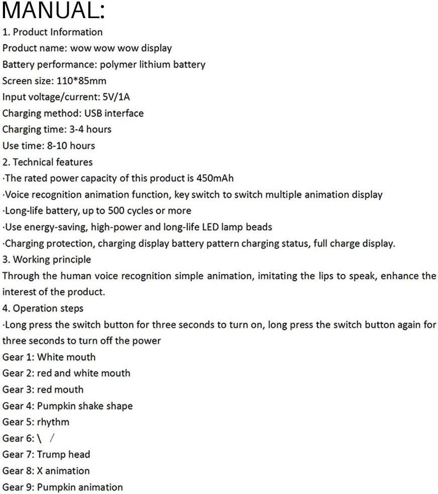 Dan&Dre LED Voice Activated Smart Masque Soft Comfortable 17 Changeable Voice Patterns Luminous Face Cover Dan&Dre LED Voice Activated Smart Masque Soft Comfortable 17 Changeable Voice Patterns Luminous Face Cover