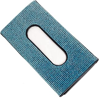 Caja De PañUelos De Coche Caja de pañuelos for coche, visera solar, estuche for pañuelos de coche, visera solar, servilleta for colgar, decoración del coche Caja De PañUelos De Peluche ( Color : Blau