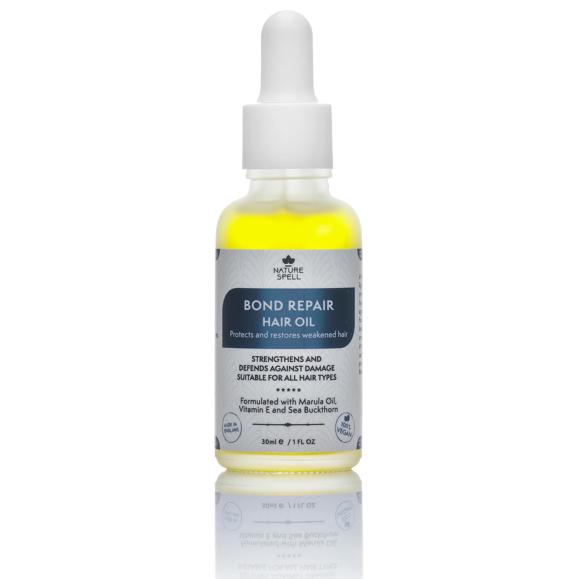 Nature Spell Bond Repair Hair Oil, Prevents Damage & Restores Hair Structure, Infused with Arginine