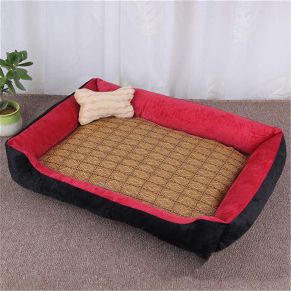 Tapis pour animaux domestiques bleu E3 lit respirant quatre saisons