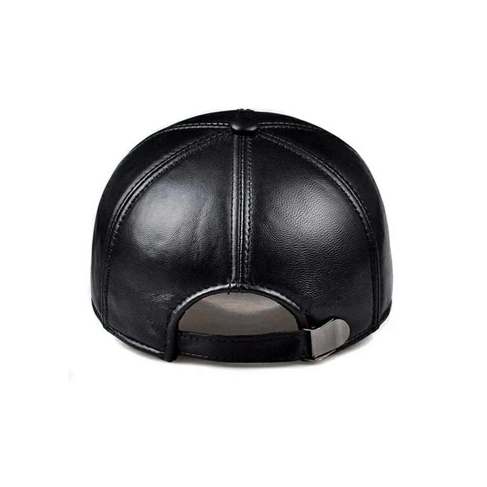 Winter Man Genuine Leather Baseball Cap Women Fashion Real Sheepskin Hat Black Father's Hats adjustable