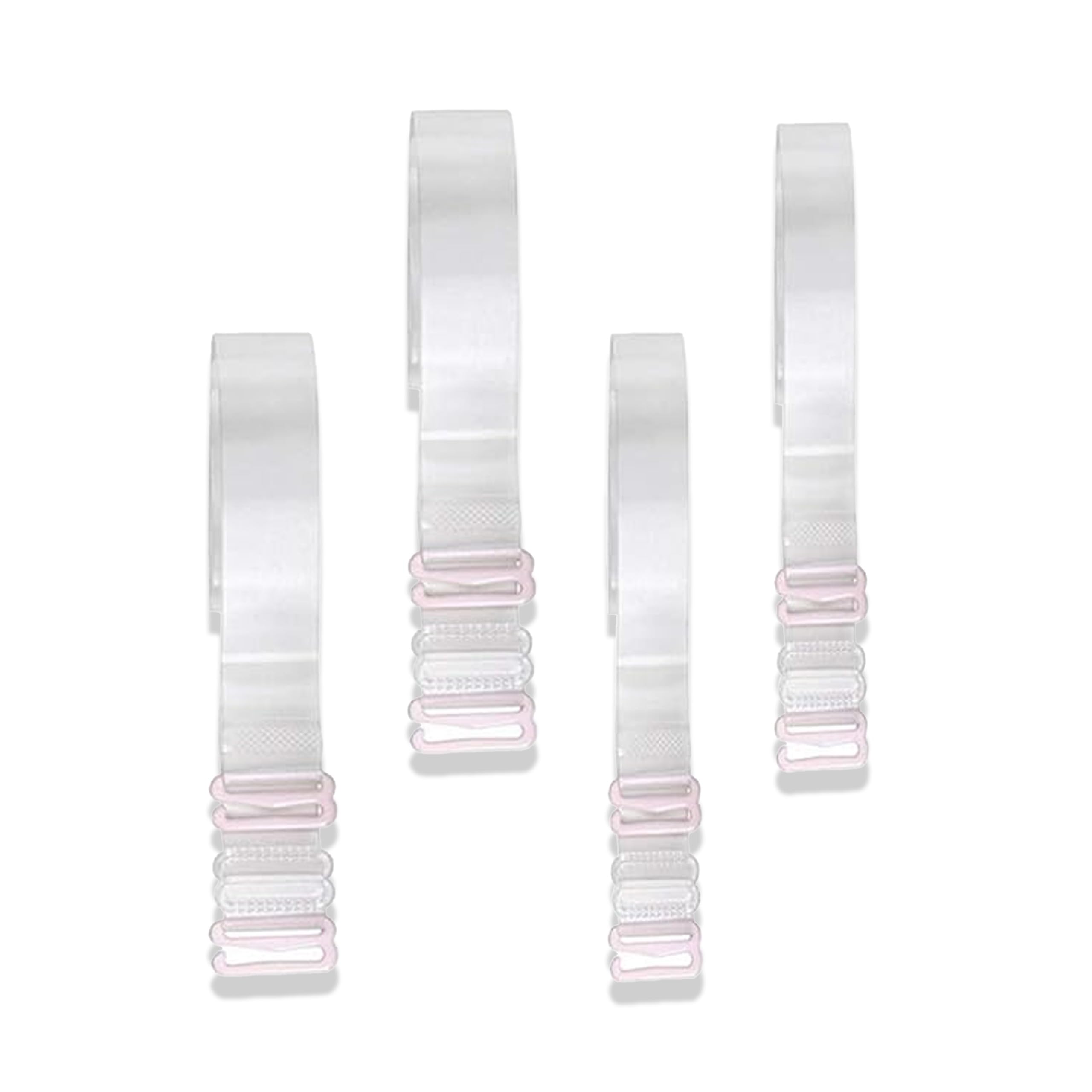 Women’s Transparent Silicone Bra Straps | Invisible Clear Bra Shoulder Straps for Tank Tops, Dresses & Halter Neck | Anti-Slip Frosted Finish | 4 Pairs (15mm & 18mm)-image-43