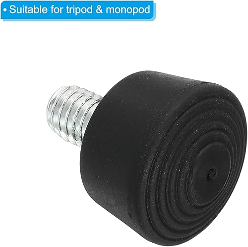 Miniatura 4 de PATIKIL Pies universales de goma para trípode de 38" x 1.3", paquete de 3 piezas de repuesto antideslizantes para trípodes de cámara, monopie, color