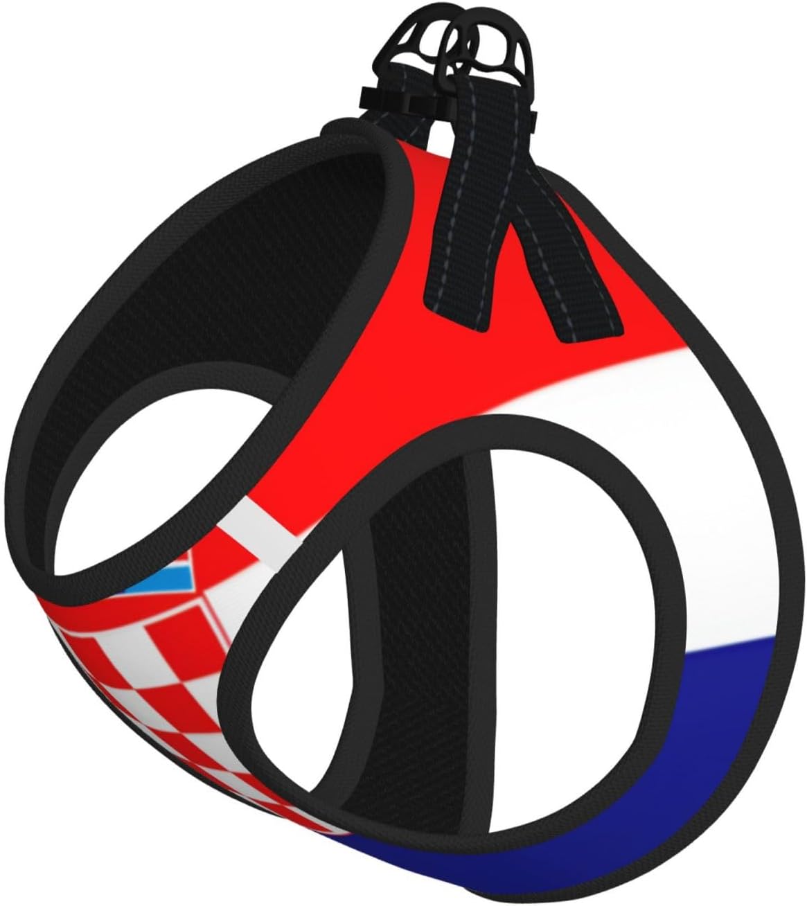 Republic of Croatia Flag Pet Vest Small Size Dog Harness and Leash Set for Training, Reflective & Adjustable Without Accessories Large
