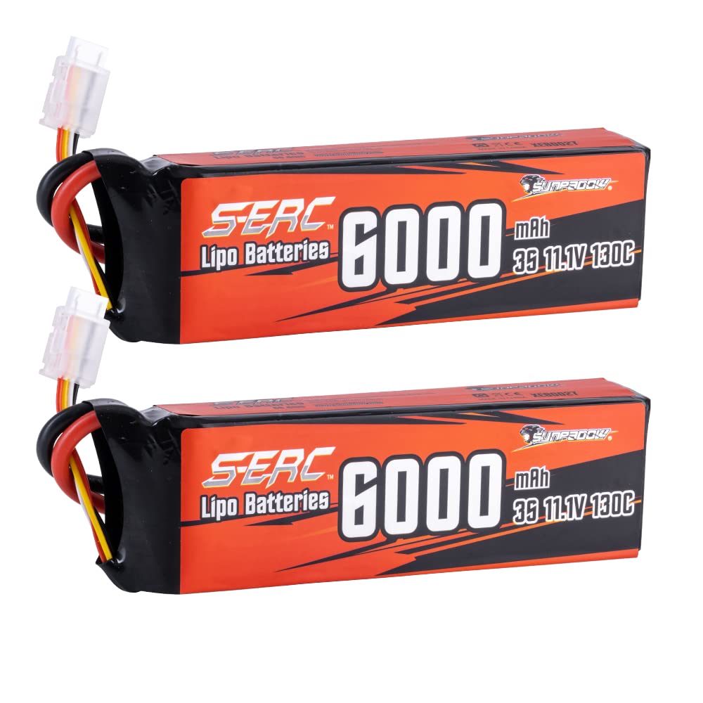 SUNPADOW 2er Pack Lipo Akku 11,1V 1350mAh - Für RC Modellbau