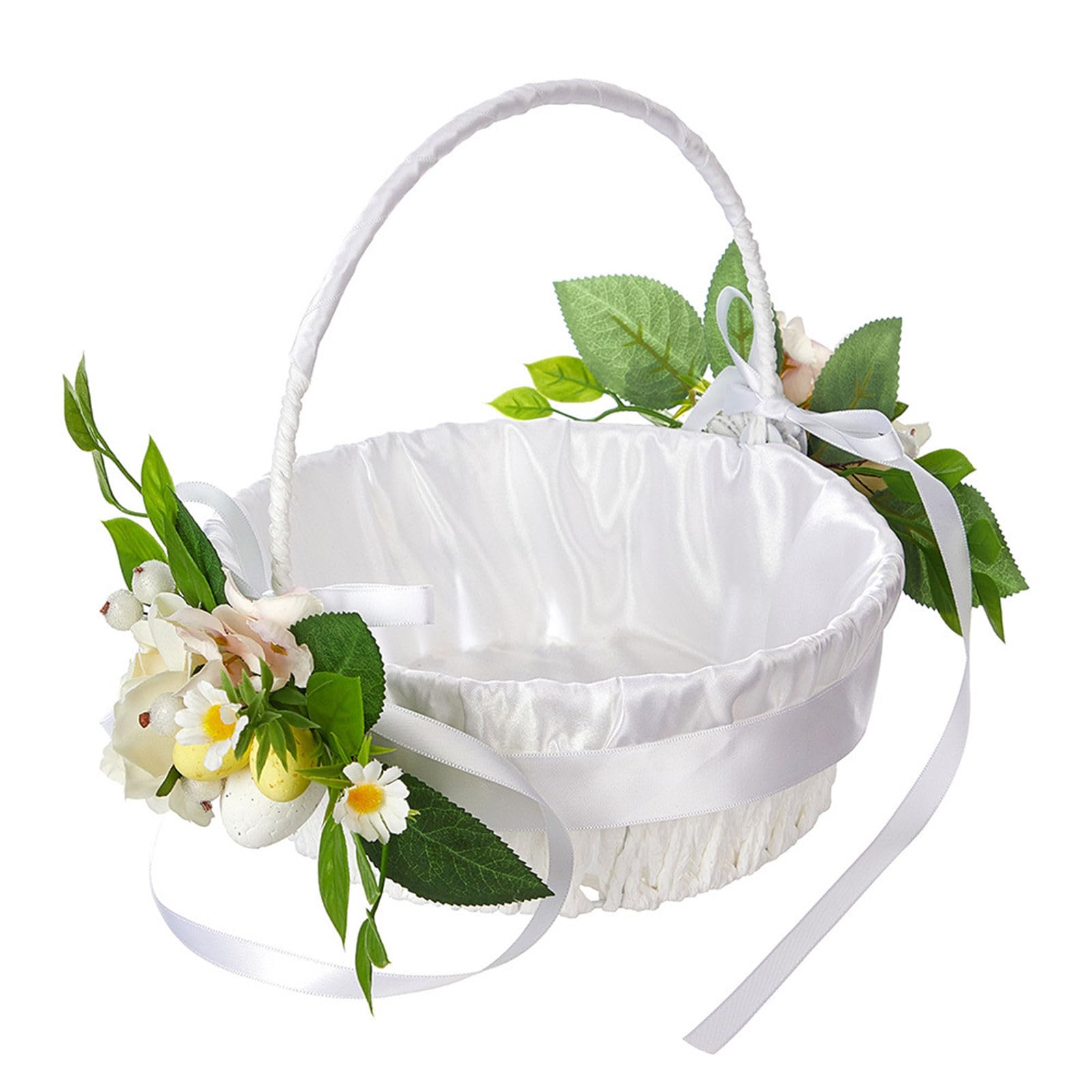 Buxuaaaa Delicate Flower Basket Simulation Flower for Weddings and Anniversaries for Holiday Banquet and Party Setting Wedding Banquet Ornament
