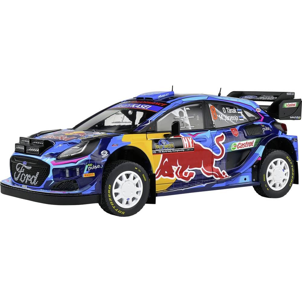 SOLIDO 1:18 Ford Puma RALLY1 Hybrid Blue #8 TANAK Rally Suede 2023