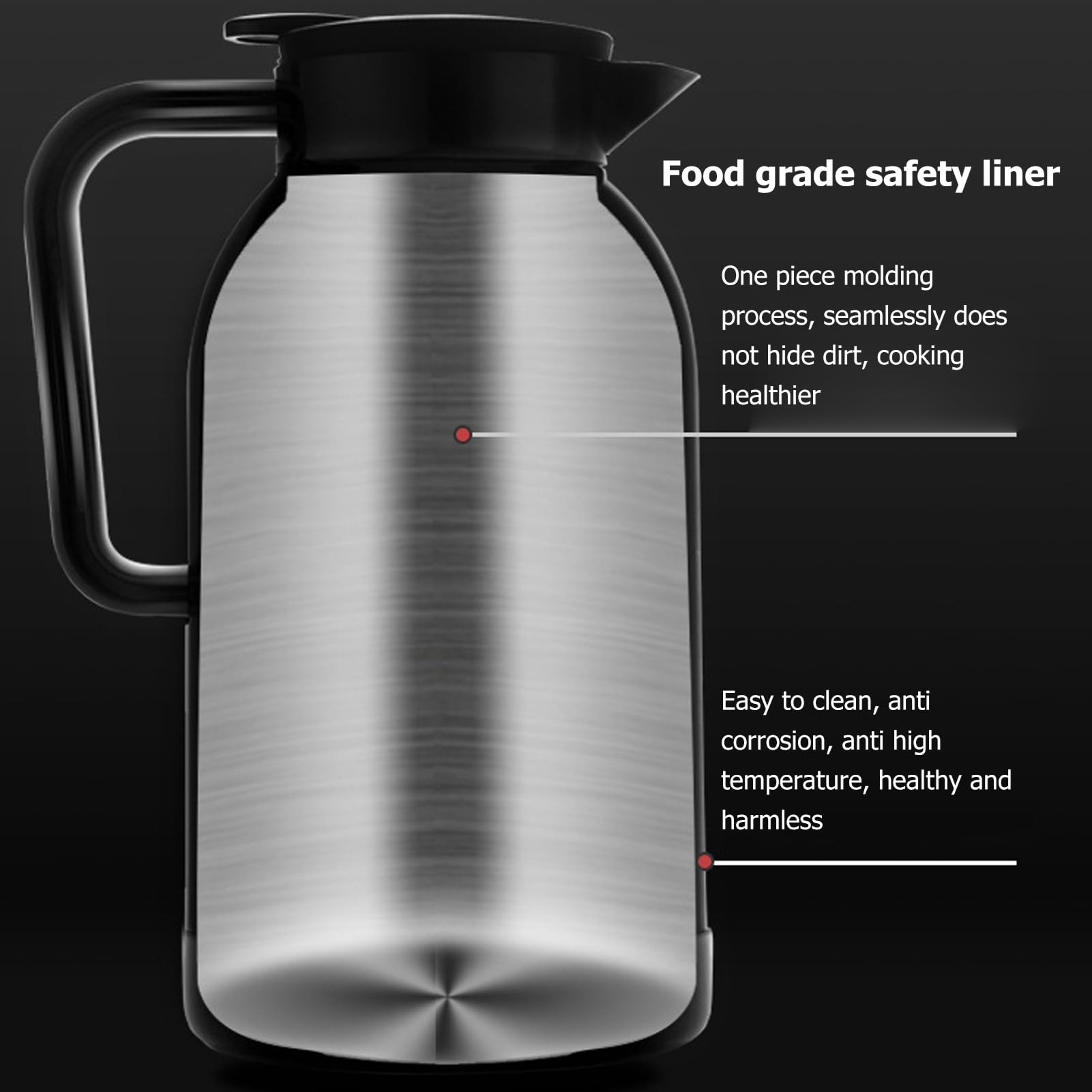 Taza calefactora para coche, Hervidor de agua eléctrico portátil, botella calentadora de 1300ML