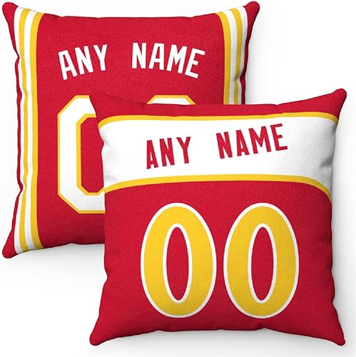 Generic Atlanta - Almohada personalizada con cualquier nombre y número, regalos para hombres, mujeres y jóvenes, 1 paquete