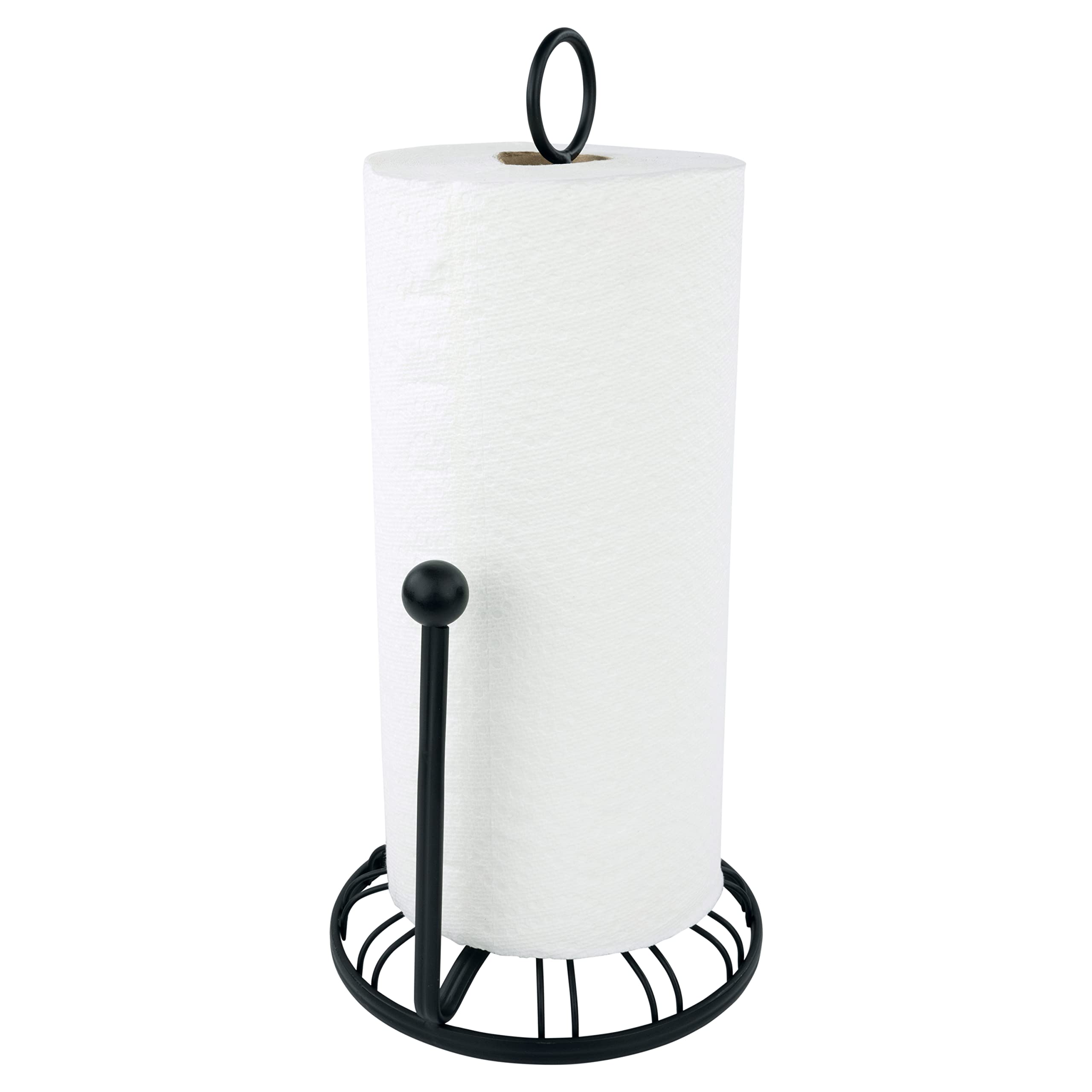 Spectrum Diversified Contempo Countertop Collection Paper Towel Holder, 7.5" L x 7" W x 14.25" H, Black