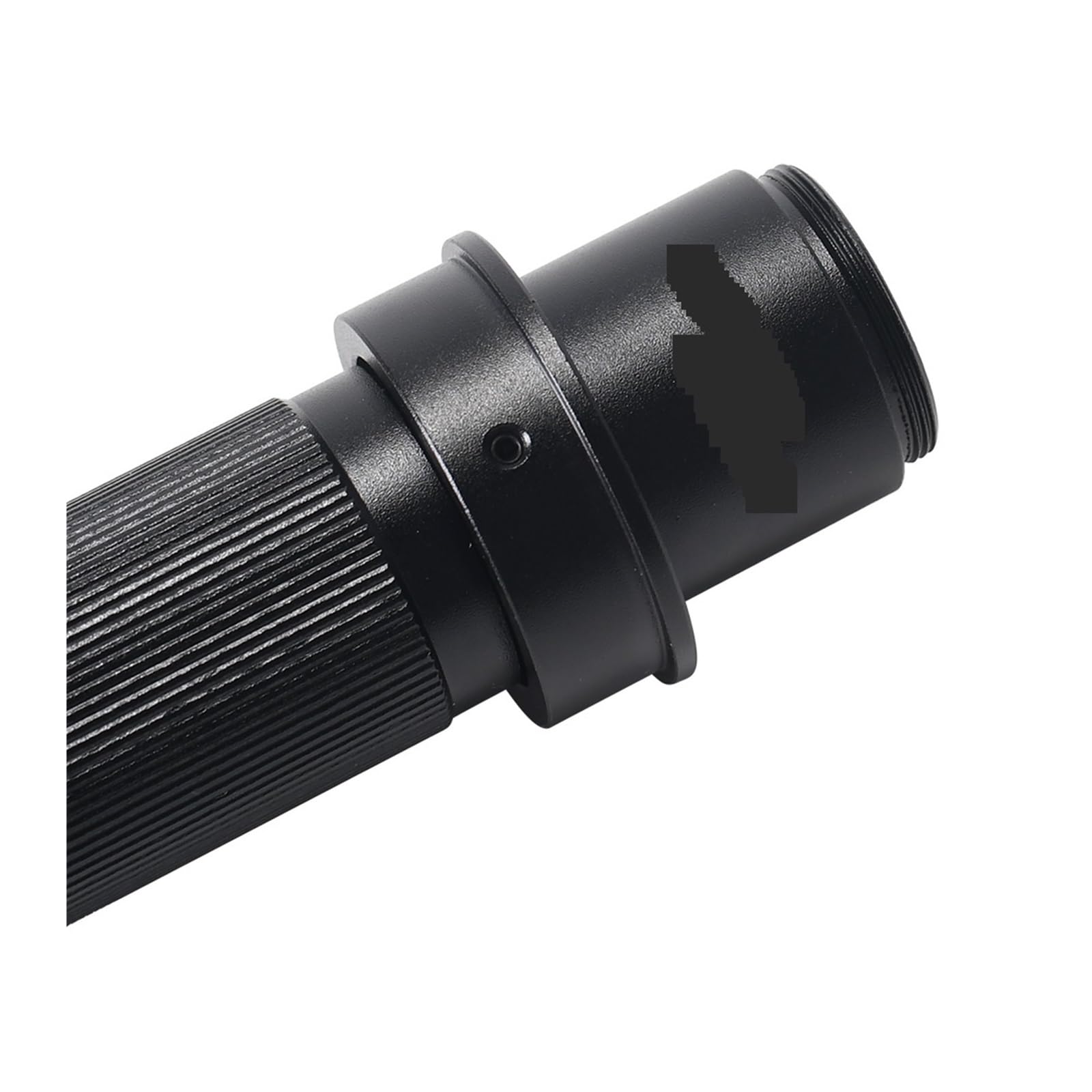 Lente de Microscopio, Lente Monocular 5X-150X Aumento Ajuste Zoom Lente de Montaje en C Cristal for cámara microscopio Industrial Lupa Ocular 28/35mm(Silver)