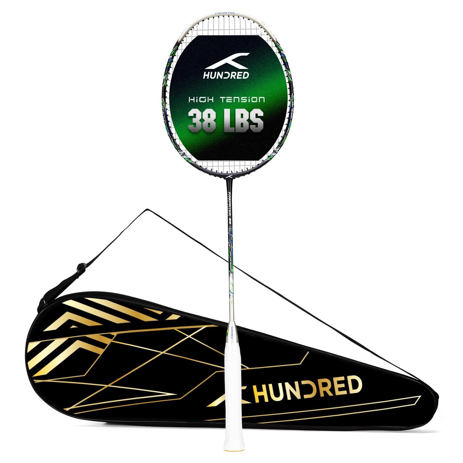 HUNDRED Predator Extra Strong Badminton Racket - Image 1