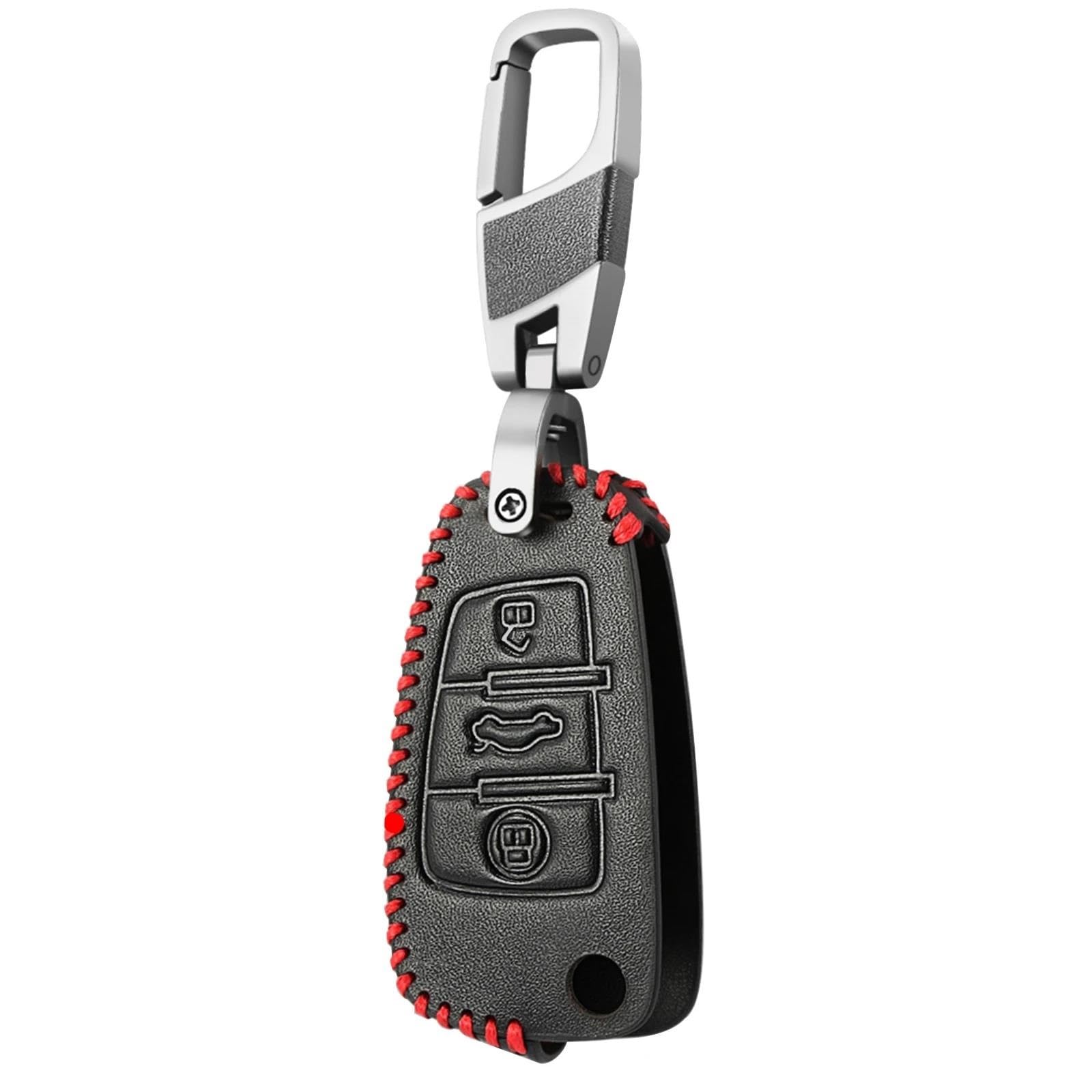 Botones carcasa llave desgastados: repuesto de funda plegable de 3 botones para mando A1 A3 Q5