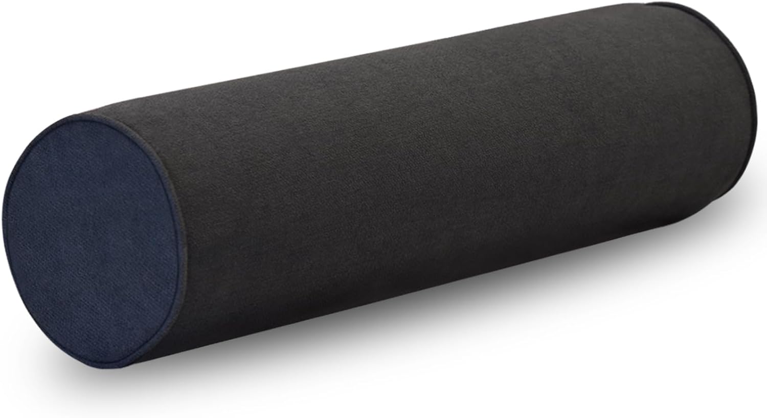 Cylinder Round Memory Foam Support Pillows Cervical Neck Roll Pillow with Pillowcase Soft, Comfortable and Breathable for Sleeping, Chair, Car, Sofa?Travel (Dark Gray, 24X6) Dark Gray 24X6
